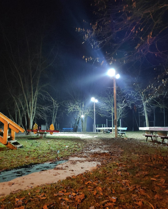 Illuminazione led Parco giochi Frassinello Monferrato Maxvh