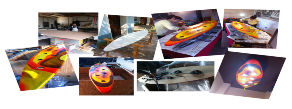 Produzione Artigianale di Lampadario Surf Fatto a Mano Maxvh